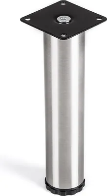 Produktbild von 4er Set Lukas Möbelfuß Ø 42 mm höhenverstellbare Tischfüße Edelstahl Höhe 200 mm SO-TECH