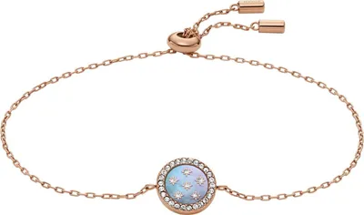 Produktbild von Fossil JF04937791 Damen Armband Edelstahl Rose Grau 21,5 cm