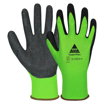 Produktbild von Hase Montagehandschuhe Feinstrick "SuperFlex Green" 11