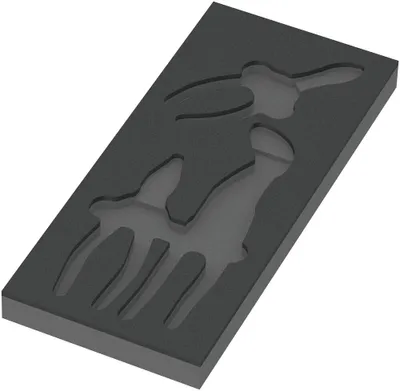 Produktbild von Wera 9880 Schaumstoffeinlage KNIPEX Zangen Set 1, ohne Werkzeug
