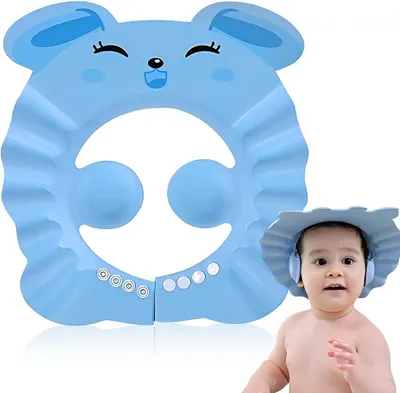 Imagen del producto de Casco de ducha para bebés y niños, ajustable, impermeable, talla única, para usar en la ducha