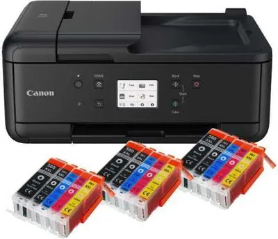 Produktbild von Canon Pixma TR7650 Multifunktionsdrucker mit 15 kompatiblen Patronen