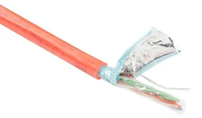 Imagen del producto de Cable CAT5E FTP LSZH (FP7550), 500 metros, color rojo