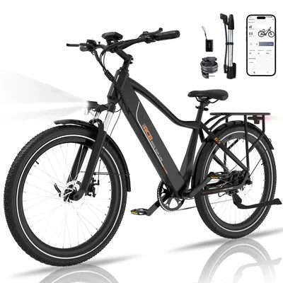 Produktbild von RCB G5 E-Bike 27.5" – Elektrofahrrad für Erwachsene, 13Ah Akku, Aluminiumrahmen, App/NFC Unlock,  Sperrbare Federung, City & Trekking Fahrrad