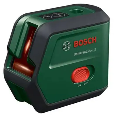 Image de Laser lignes Rouge (2xLR6) avec trepied UniversalLevel 2 Set - BOSCH 0603663F01
