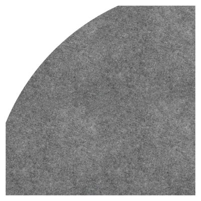 Produktbild von Runde Schwimmbeckenbodenmatte, 550 cm, Hellgrau, 150 g/m², 5-teilig