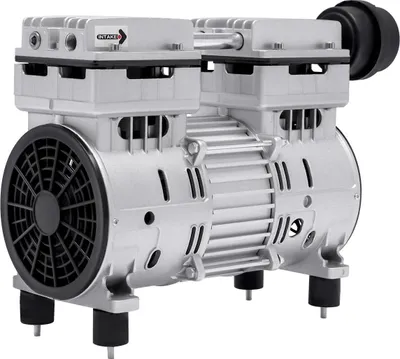 Image de Pompe à vide sans huile - Industrie/laboratoire - 220 V 50 Hz - Débit de 120 l/min - Vide de −92 kPa - Prise UE - 1440 tr/min - Alliage d'aluminium