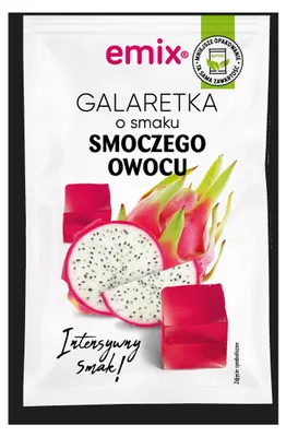 Produktbild von Emix Götterspeise mit Drachenfruchtgeschmack, Pulver, 75 g