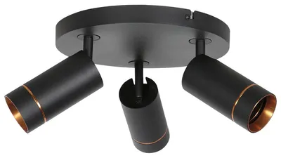 Image de Steinhauer - spot - DownLume - noir - métal - Ø 30cm - GU10 - 4859ZW
