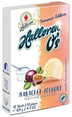 Produktbild von Halloren O's Maracuja-Joghurt 125g