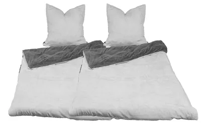 Immagine prodotto di set di biancheria da letto reversibile 4 pezzi Cashmere Like135x200cm