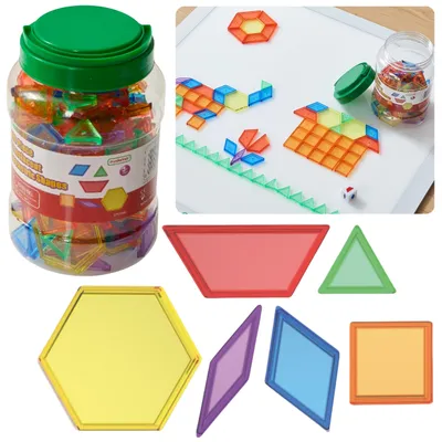 Produktbild von MASTERKIDZ Montessori-Klosterset, Tangram-Mosaik, 140 Teile.