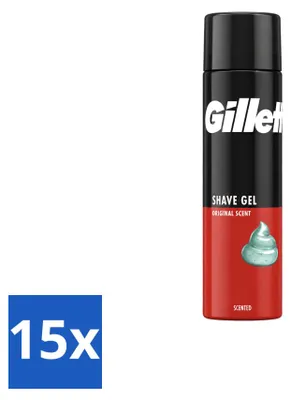 Produktbild von 15 x Gillette Fusion5 Ultra Sensitive Scheergel für empfindliche Haut 200 ml - Vorteilspackung - 15 Stücke