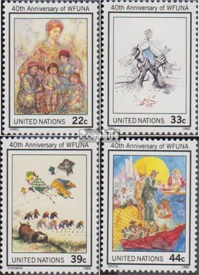 Produktbild von Briefmarken UNO - New York 1986 Mi 515-518 (kompl.Ausg.) gestempelt 40 Jahre WFUNA