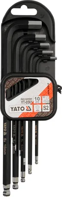 Immagine prodotto di Set Di 10 Chiavi A Bisogno Lunghe Con Sfera - Yt-0561