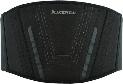 Immagine prodotto di BLACKWILD cintura renale moto| Cintura renale moto uomo e donna, basic black | Supporto lombare efficace per la stabilizzazione dello scaldino renale