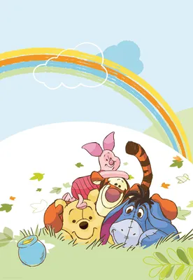 Produktbild von Papier Fototapete - Winnie the Pooh - Größe 127 x 184 cm