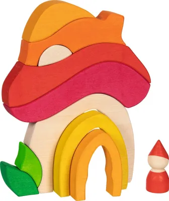 Produktbild von Goki Pilzhaus Holzspielhaus fantasievolles Spielzeug