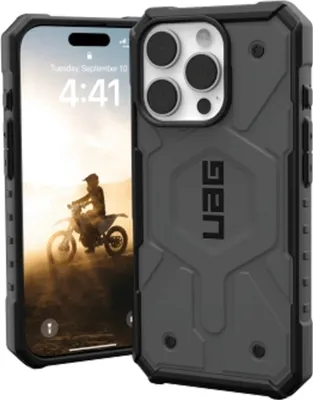 Produktbild von Urban Armor Gear Pathfinder, Cover, Apple, iPhone 16 Pro, 16 cm (6.3"), Silber