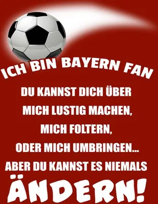 Produktbild von vianmo Holzschild 40x30 cm ich bin Bayern Fan Fussball