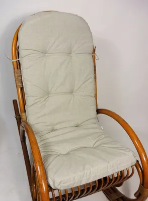 Produktbild von Polster für Schaukelstuhl , Ersatzpolster Rattan Schaukelstuhl Gr. 125 x 50 x 7 cm, Fb. uni Living soft grau