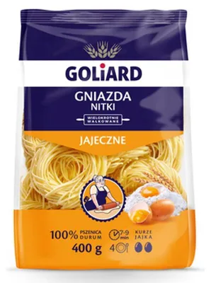 Zdjęcie produktu dla Goliard makaron gniazda nitki 400g