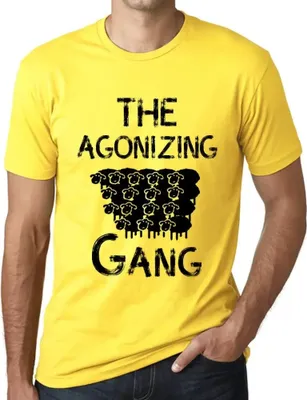 Produktbild von Herren Grafik T-Shirt Die quälende Bande – The Agonizing Gang – Öko-Verantwortlich Vintage Jahrgang Kurzarm Lustige Druck Geburtstag Geschenk Mann