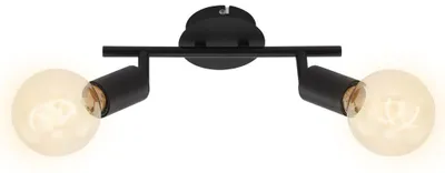 Produktbild von Briloner 2er Spot Black Steel schwarz 27,5 x 10 cm E27