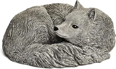 Produktbild von Famanu Steinfigur Fuchs - Gartenbild Tier - Wetterfest und Frostbeständig - 17x20x10 cm