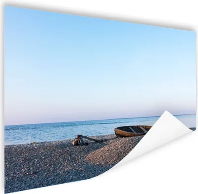 Produktbild von MuchoWow® Poster Strand - Boot - Meer 120x90 cm - Wandbild