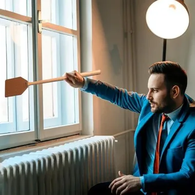 Produktbild von Ergonomischer Fliegenklatscher mit Handgriff – Robustes Lederwerkzeug zur Schädlingsbekämpfung im Innenbereich, stabile und langlebige Küchen-, Haus- und Gartenhilfe