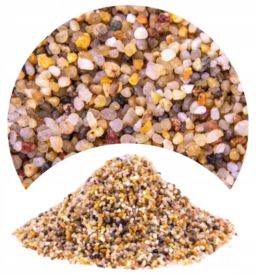 Immagine prodotto di Ghiaia per acquari, ghiaia di quarzo 2-3 mm color ambra, 8 kg
