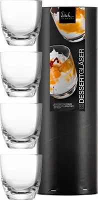 Immagine prodotto di Eisch Vorteilset 2 Stück 4 Dessertgläser 109/6 in Geschenkröhre DESSERT 30010906 und Geschenk + Spende