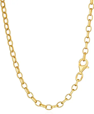 Produktbild von NKlaus Edle Halskette 45cm Erbskette rund, 925 Silber Gelbgold vergoldet, 3,1mm Breite 15027