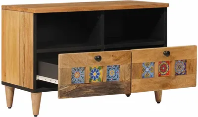 Produktbild von vidaXL TV-Schränk Natur 70 x 33 x 46 cm Massivholz Mango