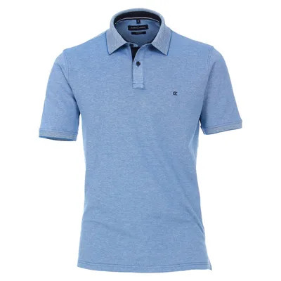 Produktbild von CasaModa Stretch-Poloshirt XXL hellblau melange