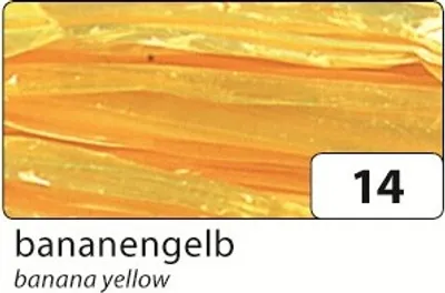 Produktbild von folia Edelbast 30 m Bündel bananengelb