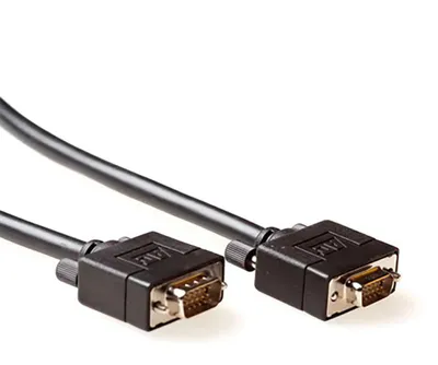 Produktbild von ACT VGA M/M 20.0m, 20 m, VGA (D-Sub), VGA (D-Sub), Schwarz, Stecker/Stecker