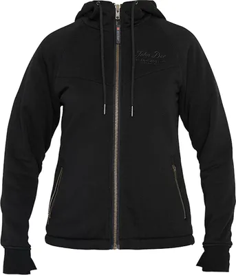 Produktbild von John Doe XTM 2.0 Damen Motorrad Zip Hoodie, schwarz, 3XL