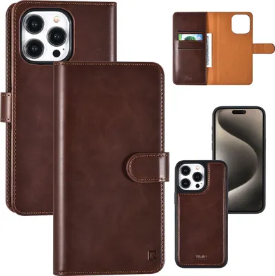Immagine prodotto di UNIQ Accessory Custodia a libro per iPhone 15 Pro Max - Portacarte - Marrone