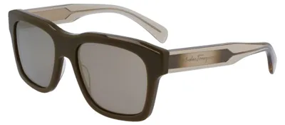 Produktbild von FERRAGAMO SF1087S 324 DARK KHAKI 56/18/145 MALE Sonnenbrillen