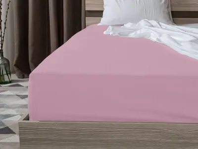 Obrázek produktu pro Jersey prostěradlo světle růžové 90 x 200 cm