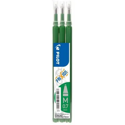 Produktbild von PILOT PEN Pilot FriXion Ball - Nachfüllpatrone - Grün - 0.7 mm - fein (Packung mit 3)