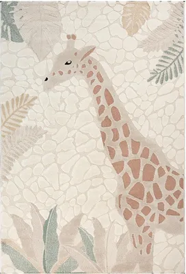 Produktbild von Teppich - 120 x 170 cm - Creme - Polypropylen - Giraffe