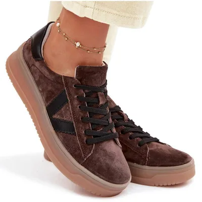 Produktbild von Damenturnschuhe Vinceza 79597 auf Plattform braun 38