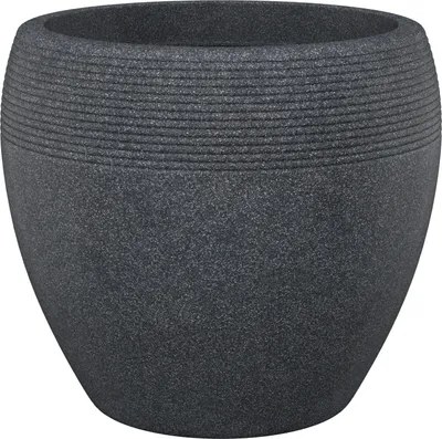 Produktbild von Scheurich 282/40 Pflanzgefäß Lineo Schwarz Granit - 39 cm x 39 cm x 32,7 cm; 56525