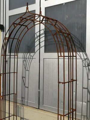 Immagine prodotto di Arco di rose in acciaio inox Quadrato Arco di rose Quadrato - larghezza 140 cm
