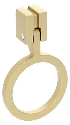 Immagine prodotto di Maniglia per mobili in zamak, lunghezza 45 mm, in ottone galvanizzato. Confezione da 6 pezzi