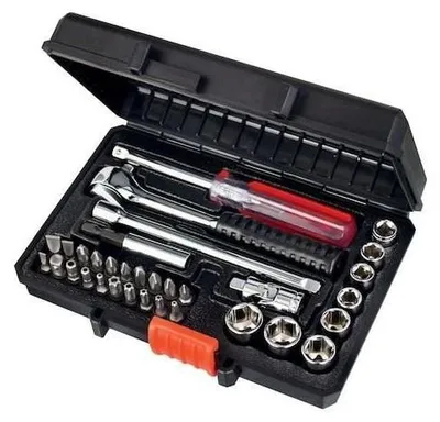Zdjęcie produktu dla Zestaw narzędzi samochodowych BLACK+DECKER A7142-XJ, 33 elementy