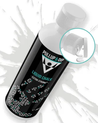 Produktbild von PULLUP & DIP Liquid Chalk Flüssige Kreide für perfekten Grip bei Klettern, Bouldern, Gewichtheben und Calisthenics - Schnell trocknend, extra stark & abwaschbar